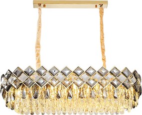 Toolight Toolight, stropné svietidlo 8xE14 APP1539-12CP80, zlatá lesklá, OSW-05170