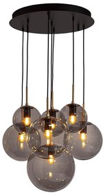 ByRydens 4202390-4002 - Závesný luster LAURA na lankách 7xE27/8W/230V