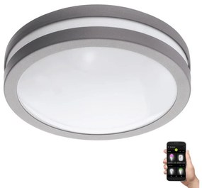 Eglo 33572 - LED Stmievateľné kúpeľňové svietidlo LOCANA-C 14W/230V IP44 strieborná 33572