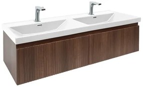 Kúpeľňová skrinka s umývadlom SAT Evolution 118x30x44, 8 cm orech Aida mat SATEVO120NAU5BA, 1 ks