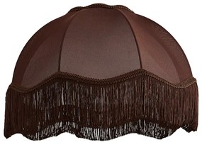 Látkové tienidlo hnedé s bielym interiérom 45/15/21,5 - Heritage