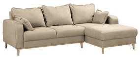Béžová rohová pohovka (pravý roh) Beata - Ropez