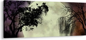 Obraz - Spln nad hladinou (120x50 cm)