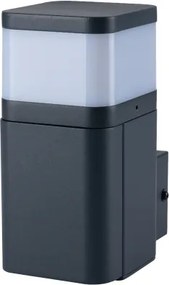 Brilagi - Vonkajšie nástenné svietidlo so zásuvkou SCHUKO PILLAR 1xG9/11W/230V IP44 antracit