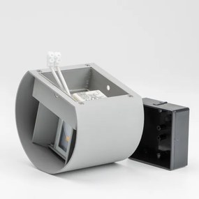 Brilagi - LED Vonkajšie nástenné svietidlo RONDO LED/6W/230V šedá IP54