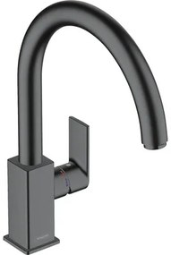 Kuchynská batéria páková hansgrohe Vernis Shape čierna 71871670