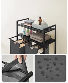 Kôš na bielizeň REX sivý