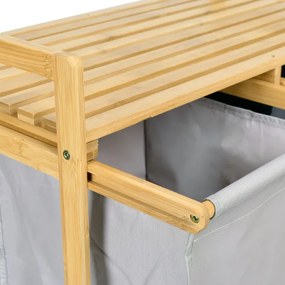 Kôš na bielizeň HANOI DUO COLOR sivý