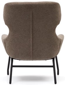 Hnedé kreslo Belina – Kave Home