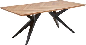 XXXLutz JEDÁLENSKÝ STÔL, dub, čierna, farba duba, 220/100/77 cm Valdera - Stoly - 001475022203