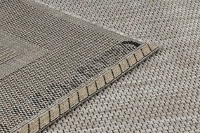 Koberec SIZAL FLOORLUX 20195 strieborný / čierny