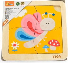 Puzzle na podložke Viga 50136 motýľ