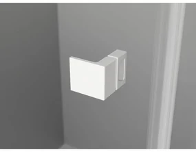 Mexen Lunar, L Duo výklopný sprchový kút 110 x 95 cm, 8mm číre sklo, biely profil, 834L-110L-095P-20-00
