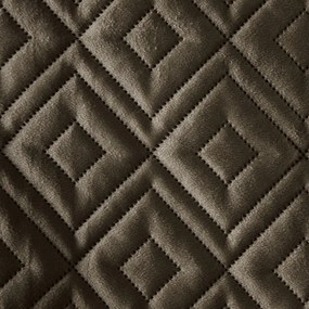 Dekorstudio Luxusný zamatový prehoz na posteľ ARIEL3 v hnedej farbe Rozmer prehozu (šírka x dĺžka): 220x240cm