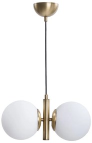 Biele/v zlatej farbe závesné svietidlo so skleneným tienidlom ø 15 cm Monera – Squid Lighting