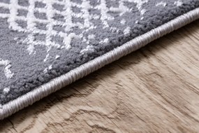 Dywany Łuszczów, Kusový koberec Core A004 Frame blue/grey, 140x190, modrá, chodba / predsieň