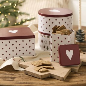 Ib Laursen Plechová dóza Hearts Square