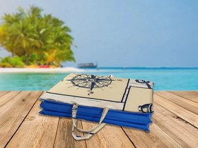 Plážové ležadlo MARINE 137x49 cm, béžové