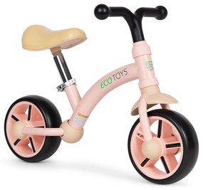 Detský balančný bicykel, ružové ECOTOYS