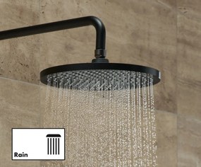Hansgrohe Vernis Blend, Showerpipe 240 1jet s vaňovým termostatom, čierna matná, HAN-26899670