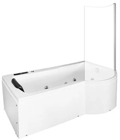 M-SPA - Pravá vaňa SPA so zástenou s hydromasážou 170 x 85 x 195 cm