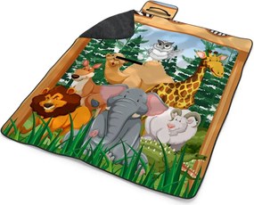 Sablio Plážová deka Zoo: 200x140 cm