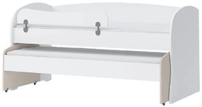 Posteľ Kiki KRD1-BE/KI-01 white/sand