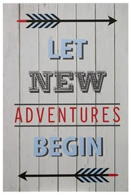 Detský obrázok 30x45 cm Let New Adventures Begin – Premier Housewares