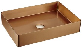 Sapho - Umývadlo na dosku AURUM 50x35 cm matné medené