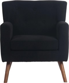 Kreslo Kioni látka cord - čierna