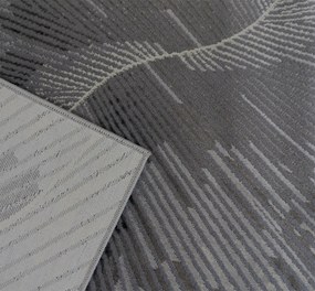 Esprit 3607 GREY – sivý obdĺžnikový koberec so vzorom Rozmer: 140x190 cm