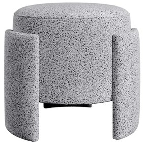 Taburet ROCKET, priemer 39 cm, sivý