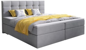 Čalúnená posteľ boxspring GLOSE, 140x200, cosmic 160 + topper