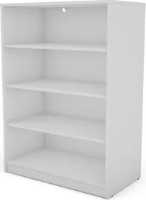 Polovysoký regál Carlos, biely, šírka 75 cm%