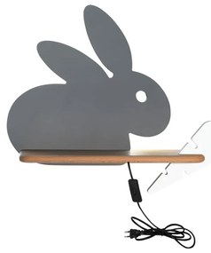 Sivé detské svietidlo Rabbit - Candellux Lighting