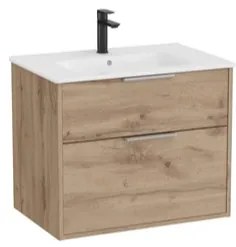 Kúpeľňová skrinka s umývadlom Roca Optica 59x58x45,5 cm dub OPT602ZO, 1 ks