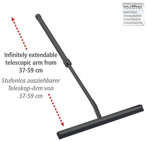 Čierna teleskopická okenná stierka – Wenko