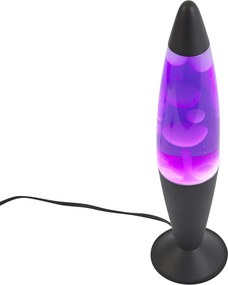 Lávová lampa fialová s bielym voskom vrátane LED - Molten Lava