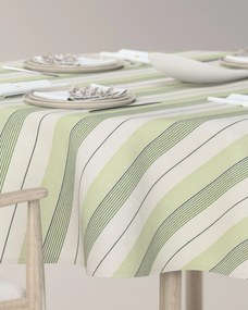 Obrus okrúhly farba produktu zelená látka zapletaná, vzorované