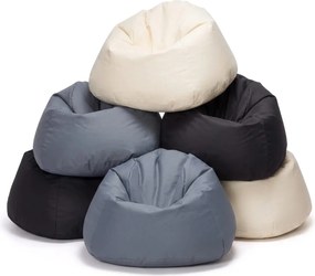INTERMEDIC SK - Sedací vak MAXI 140x70 cm z polyesteru | rodinný vak, veľké kreslo, 570 l Farba: NC14 - Čierna (Polyester)