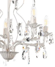 ONLI - Luster na reťazi TERESA 5xE14/6W/230V biela