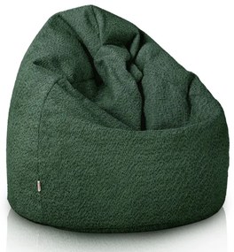 Sedací vak SAKO tmavozelený bouclé