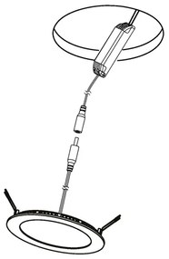 Eglo 96668 - LED RGBW stmievateľné zapustené stropné svietidlo FUEVA-C LED/15,6W/230V