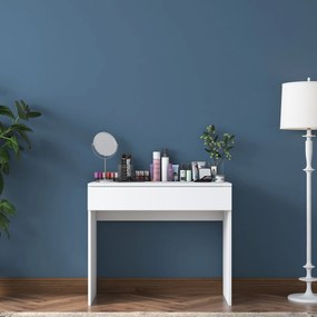 Minimalistický toaletný stolík Alisson biely