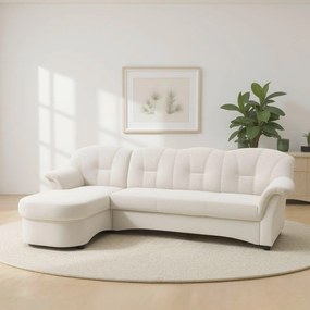 XXXLutz ROHOVÁ SEDAČKA, textil, krémová MID.YOU - Sedačky - 001776009102