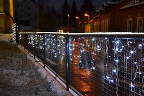 Vianočný svetelný dážď - 2,7 m, 72 LED, teple biely