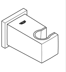 GROHE 26370000 - Stenné koleno EUPHORIA CUBE DN 15 lesklý chróm