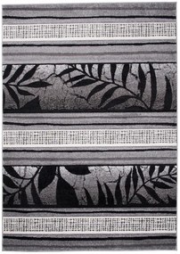 Koberec Sumatra H093A Carving Leaves sivý