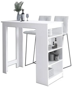 Barový stôl 115cm biely