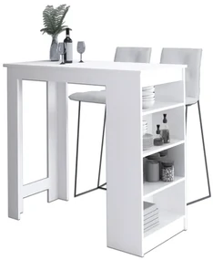 Barový stôl 115cm biely